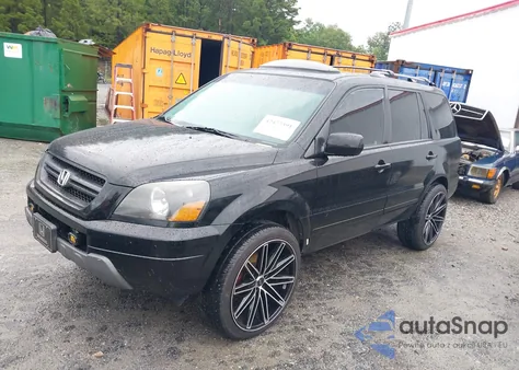 2005 Honda Pilot Ex-L from USA, damaged, VIN 5FNYF18665B015885